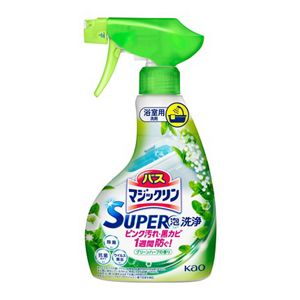 Kao Bath Magiclean Bath Detergent Super Foam Cleaning Green Herb Scent, 350ml
