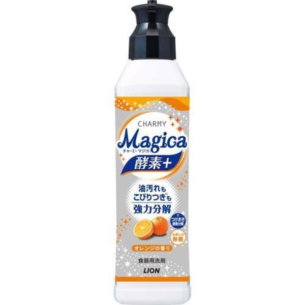 Lion Charmy Magica Enzyme + Charmy Magica Enzyme Plus Fruity Orange Fragrance Main Item, 220ml