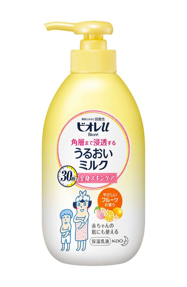 Kao Biore u Moisturizing milk that penetrates into the stratum corneum, gentle fruit scent, 300ml